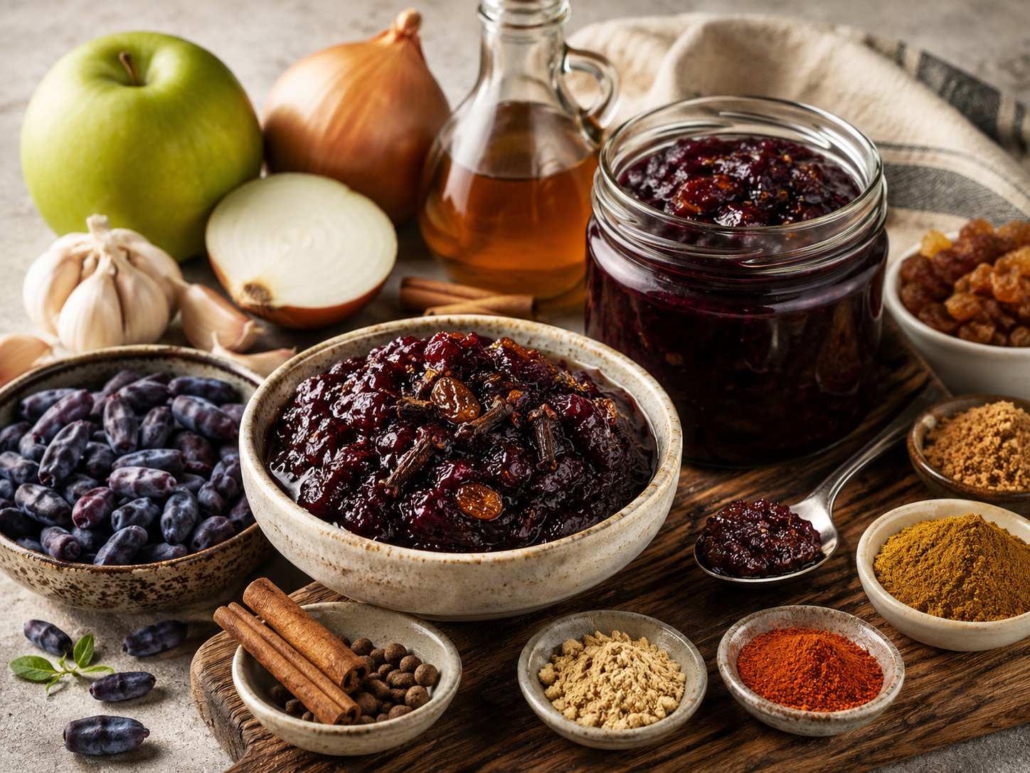 Haskap chutney